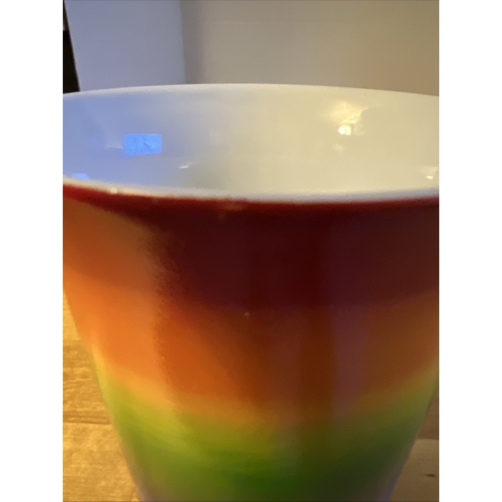 Konitz Rainbow Mug Colorful Coffee Tea Cup Germany Pride Porcelain - Picture 5 of 6